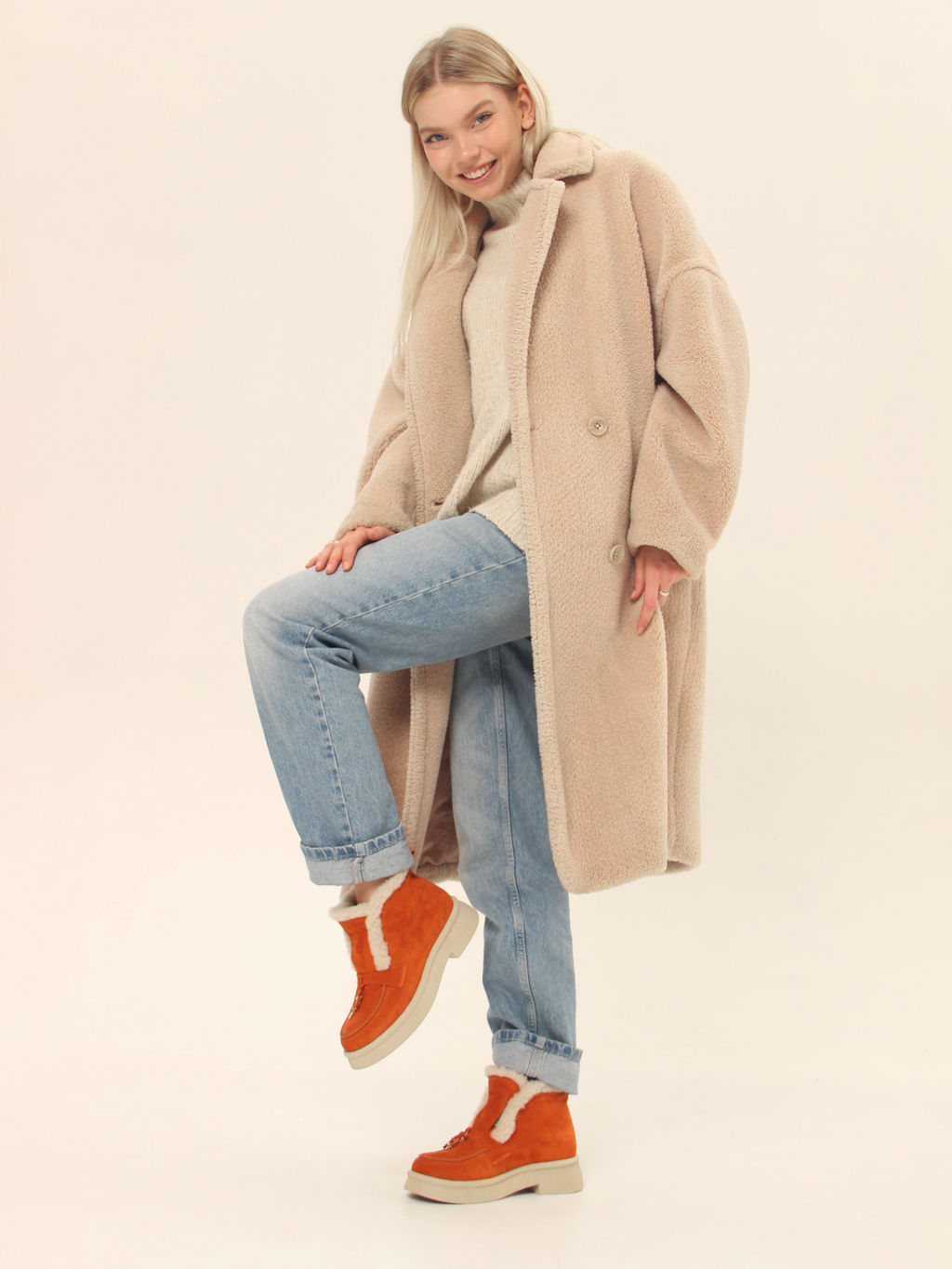 Ботинки EDART 307.florida be.мандарин замша/шерсть - Ed'art фото 18