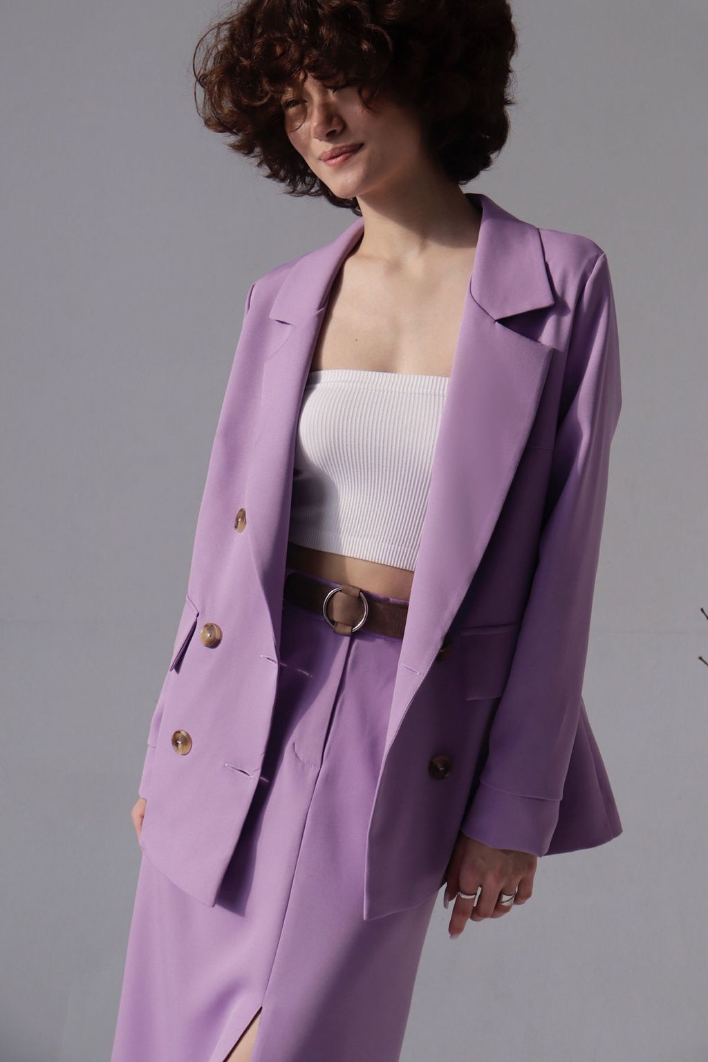 Юбка миди-макси сиреневая - Martichelli фото 5