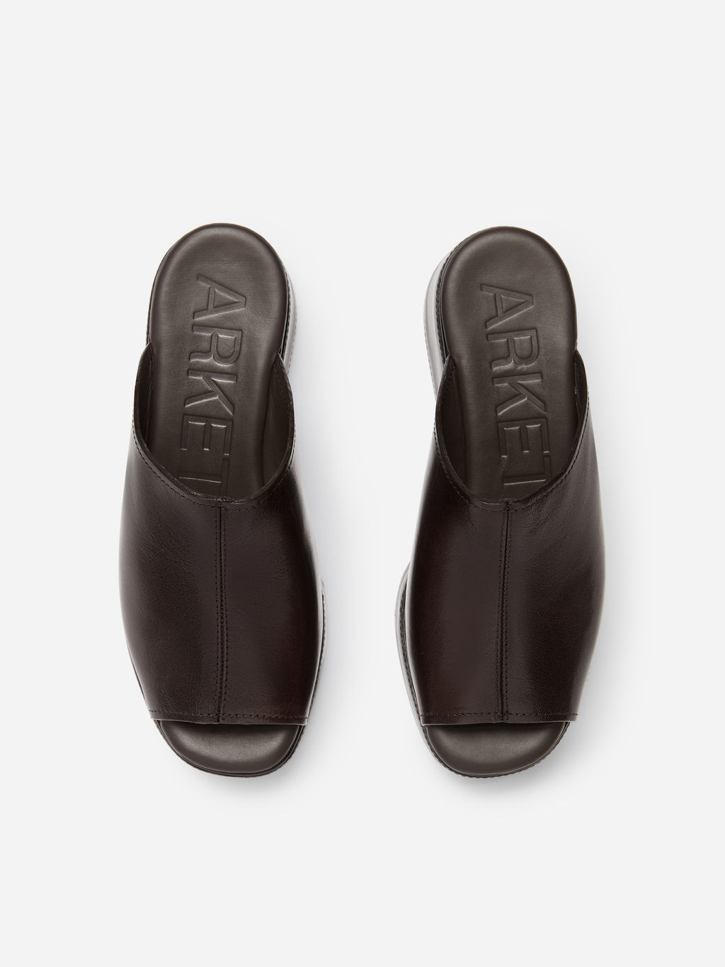 Sandalias de plataforma plana de piel - H&m фото 6