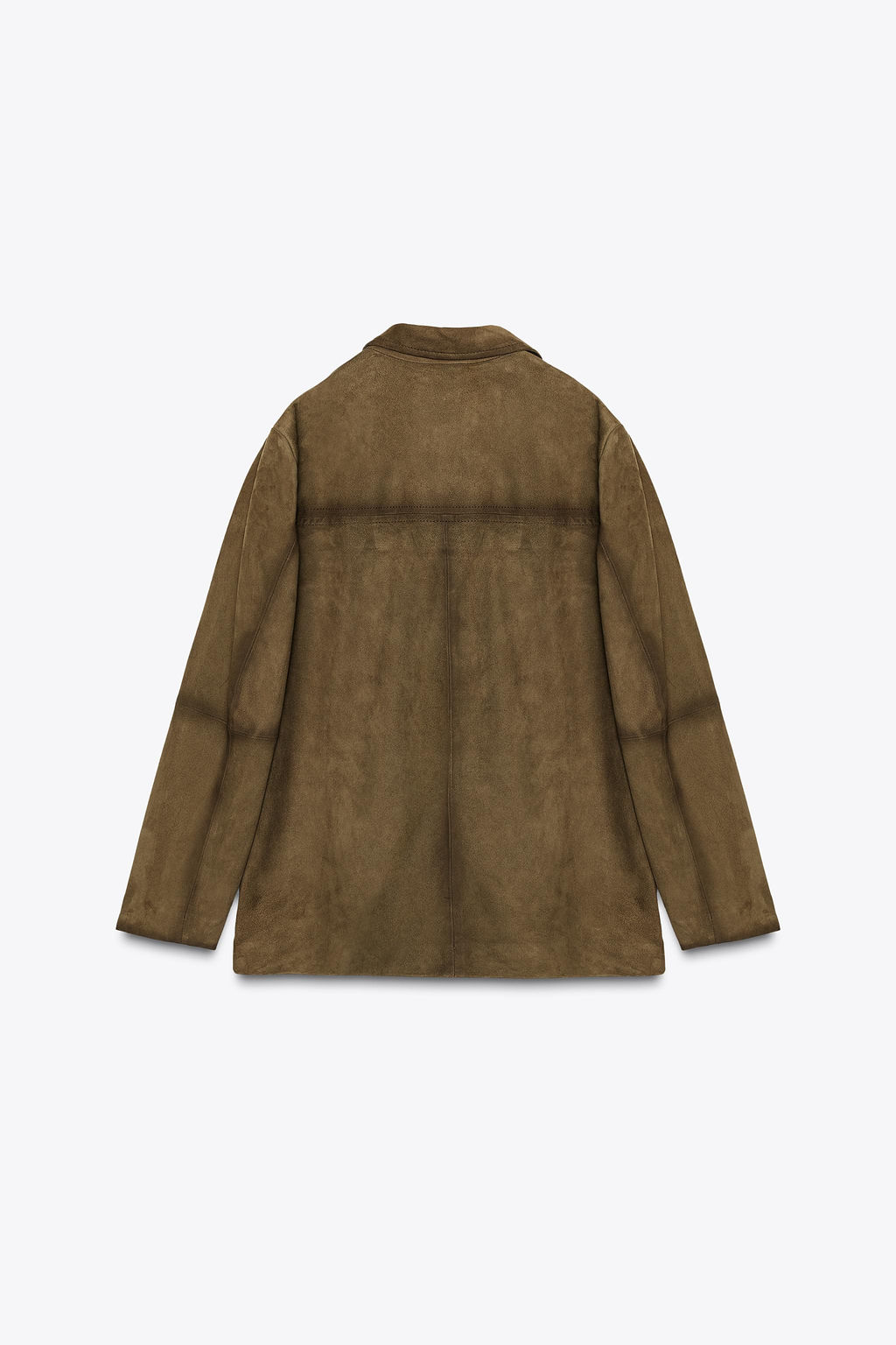 OVERSIZE 100% SUEDE LEATHER BLAZER ZW COLLECTION LIMITED EDITION - Zara фото 5