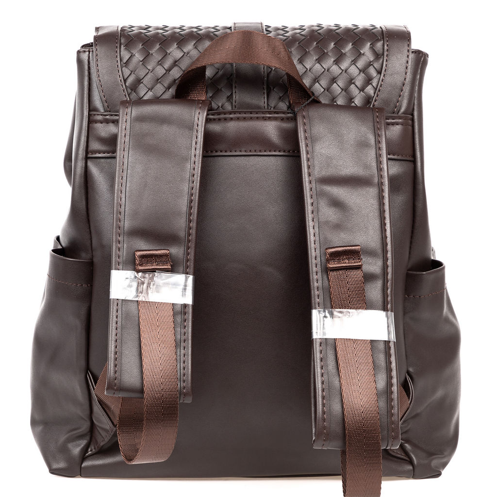 1258 brown, мужской рюкзак из экокожи Barcelo Biagi