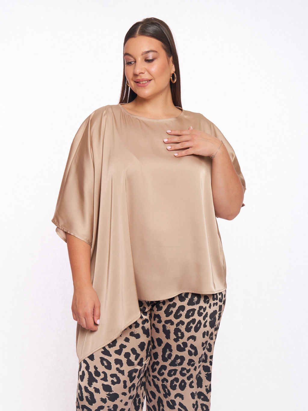 Блузка ассиметричная BL53037GLD61 - Артесса фото 6