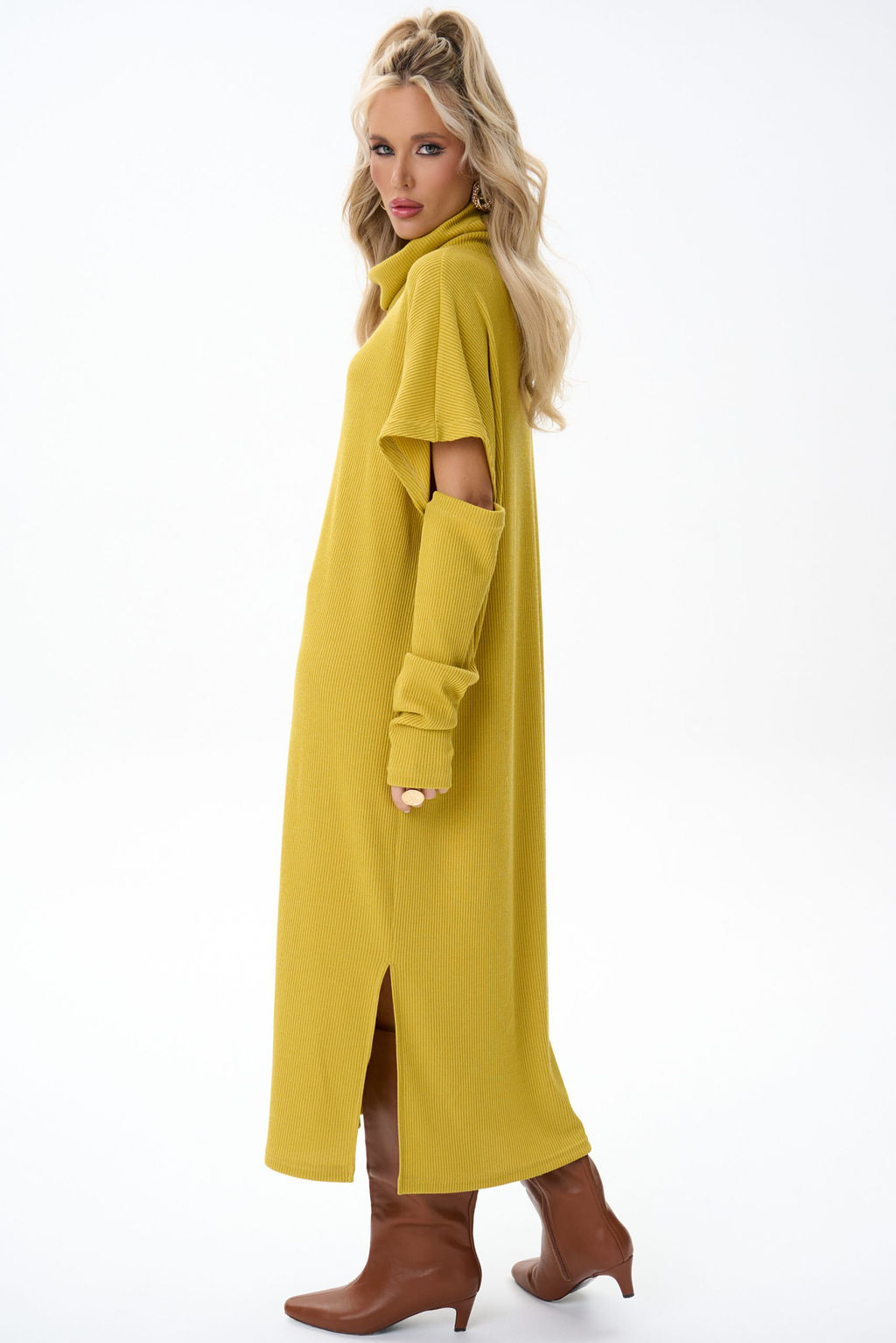Платье Ирма (горчица) - Эльза фото 13