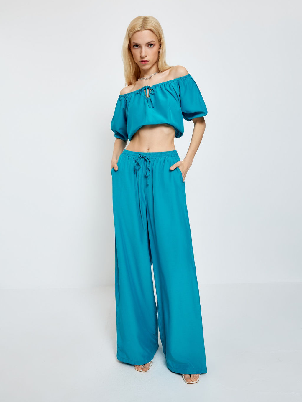 Брюки жен. Freesia_pants бирюзовый - Concept club фото 3
