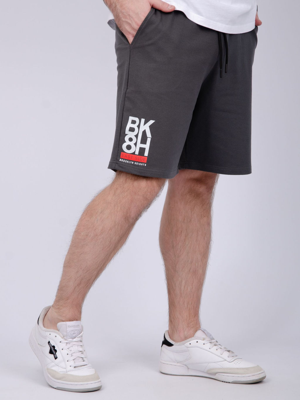 Шорты "Джордан" серый, футер с лайкрой