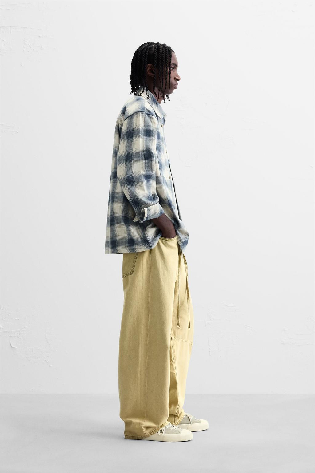 CHECKED FLANNEL SHIRT - Zara фото 4