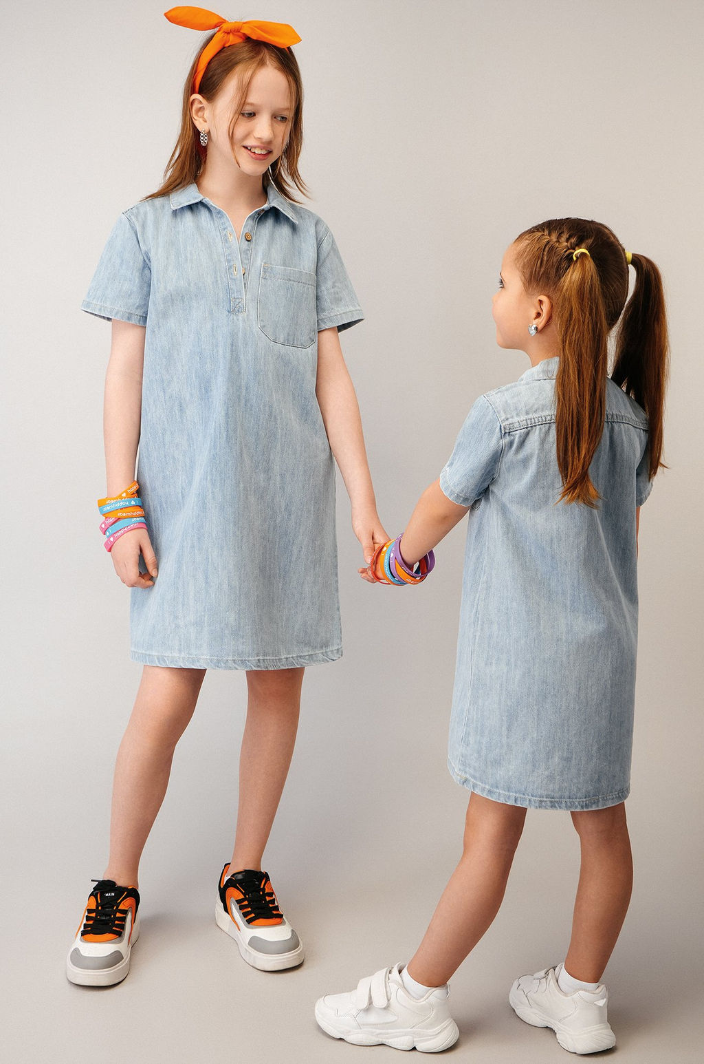 Джинсовое платье с коротким рукавом для девочки Happyfox - Happy fox фото 7