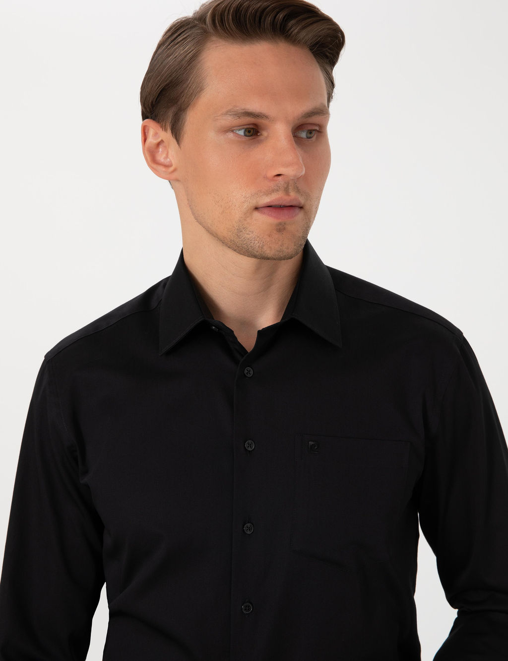 Siyah Regular Fit Uzun Kollu Basic G_mlek - Pierre cardin фото 9