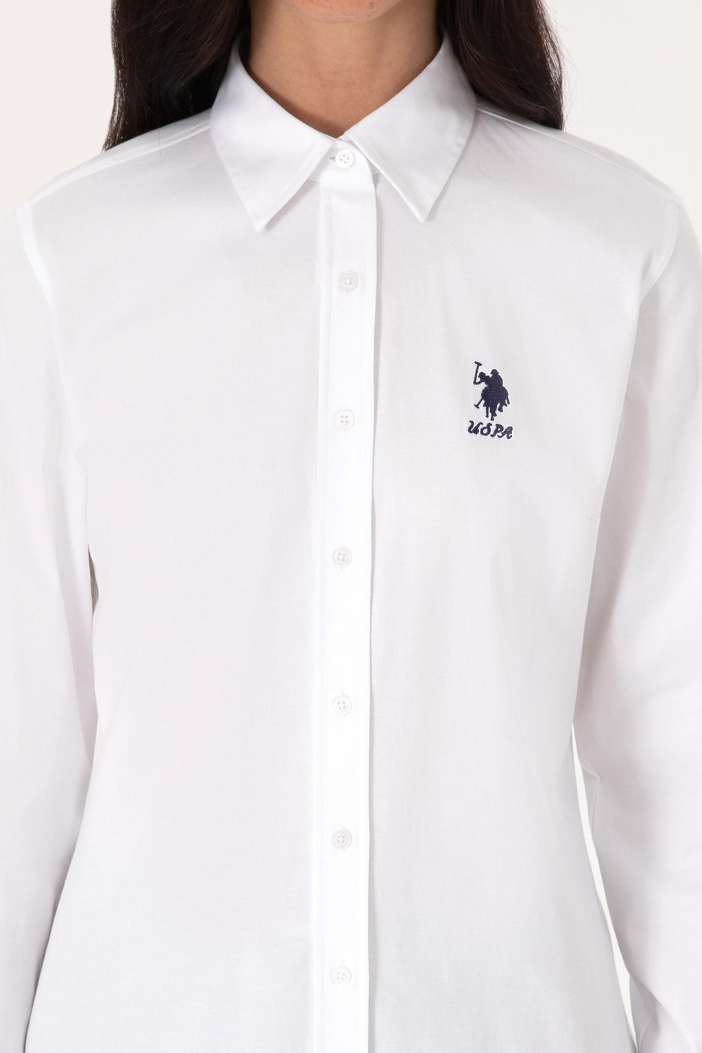 Kad_n Beyaz Uzun Kollu Basic G_mlek - U.s. polo assn фото 6