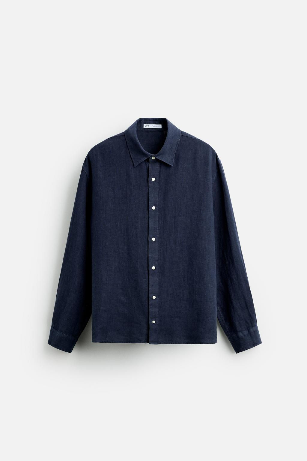 100% LINEN SHIRT - Zara фото 7