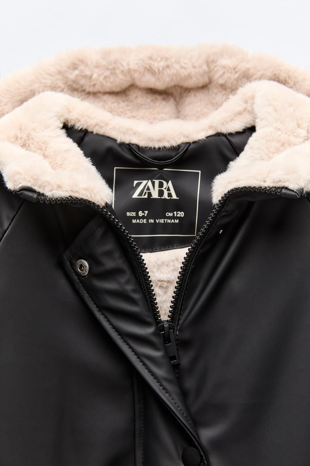 WATER-REPELLENT RUBBERISED JACKET - Zara фото 8