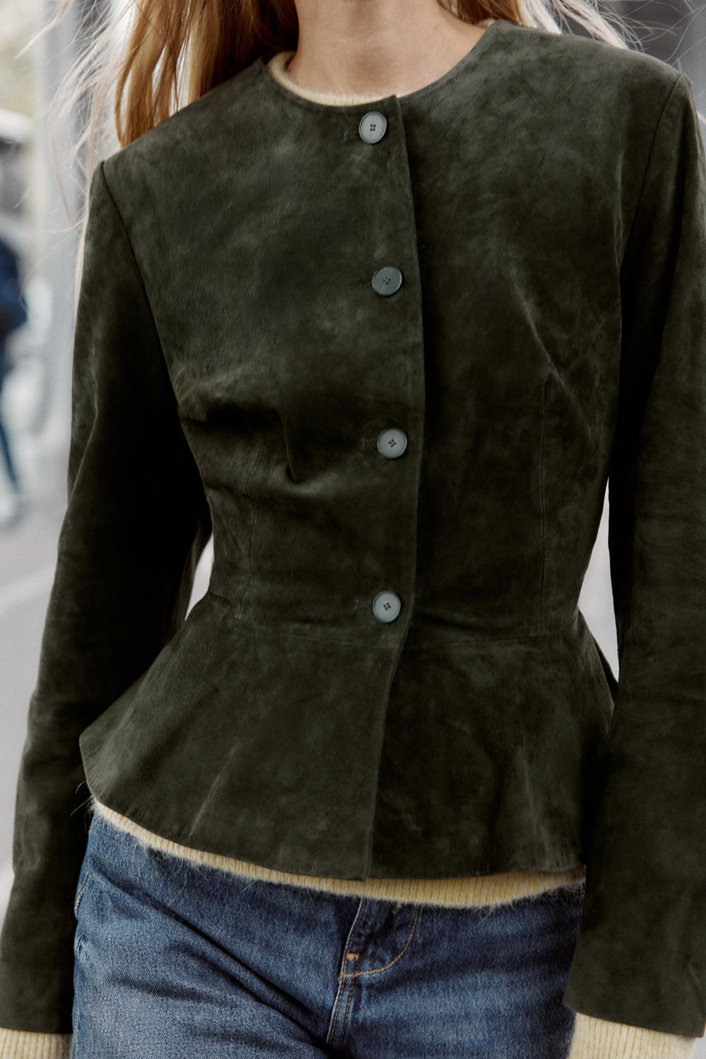 100% LEATHER JACKET WITH FLARED HEM - Zara фото 2