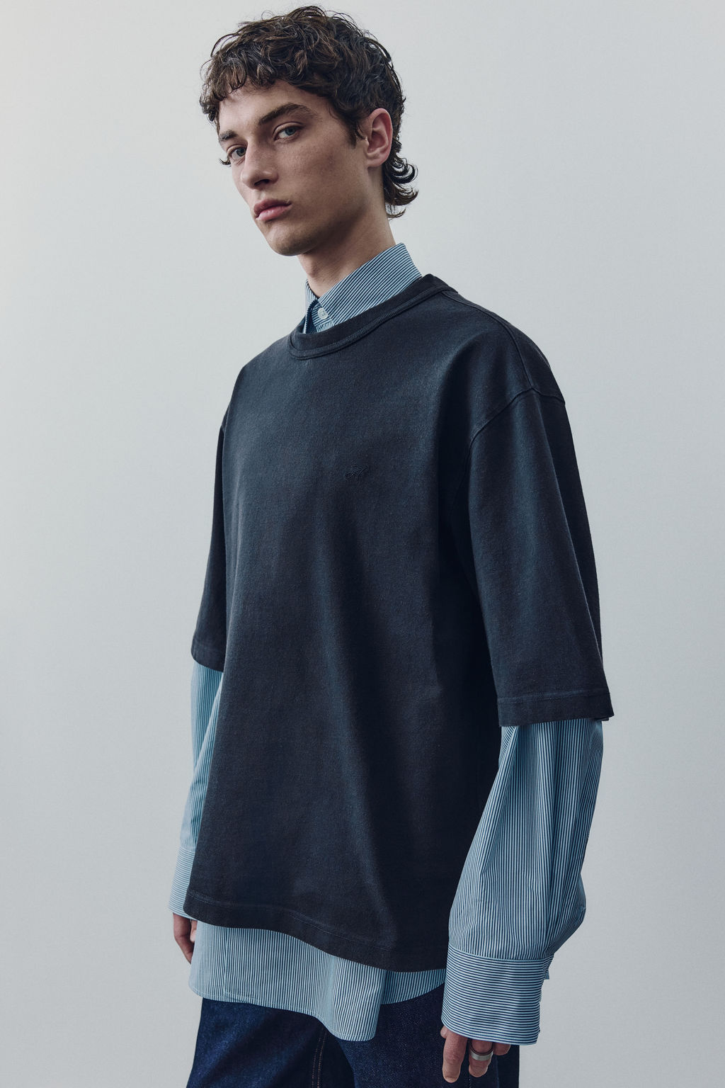 Camiseta boxy de algod?n - H&m фото 8