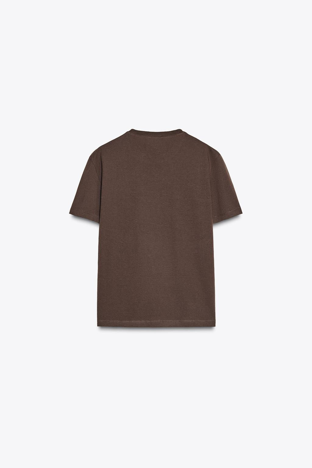 BASIC COTTON T-SHIRT - Zara фото 21