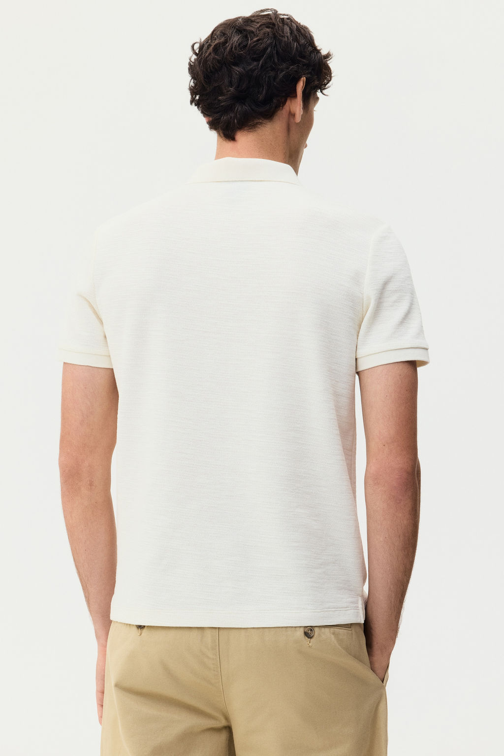 Polo en punto jacquard Slim Fit - H&m фото 5