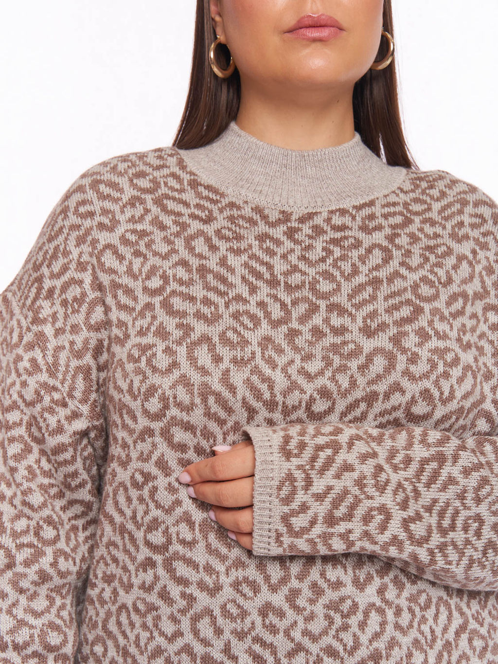 Вязаное леопардовое платье PP91066LEO18 - Артесса фото 4