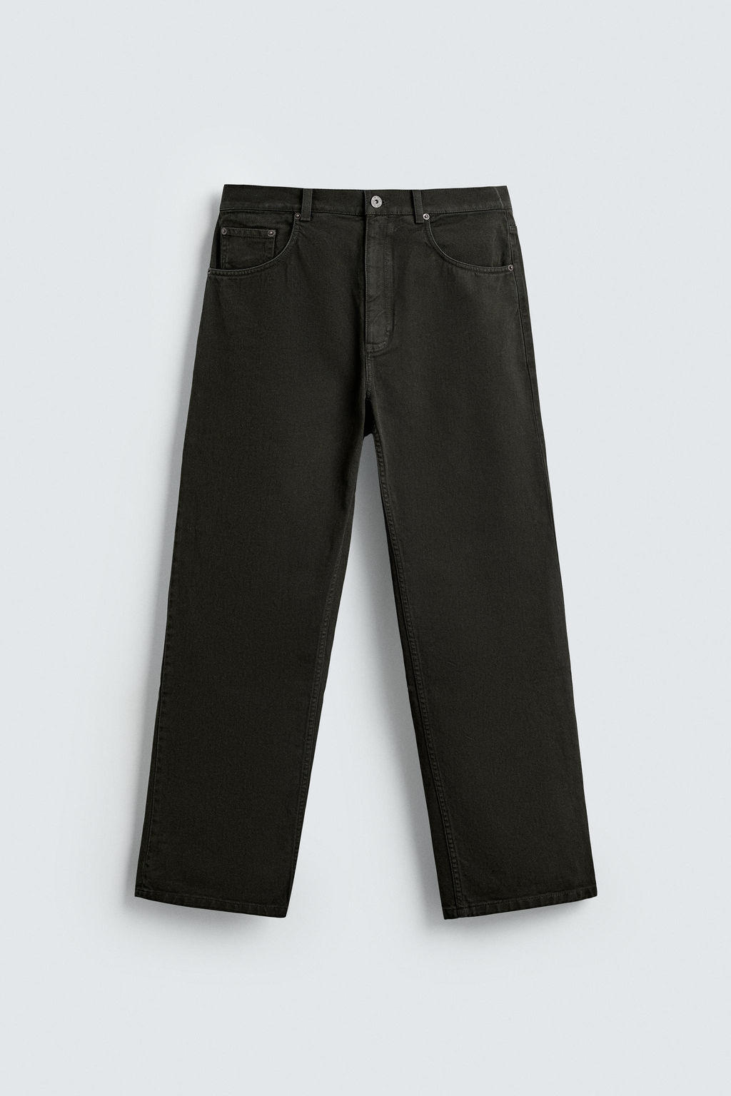 TEXTURED STRAIGHT-LEG TROUSERS - Zara фото 7