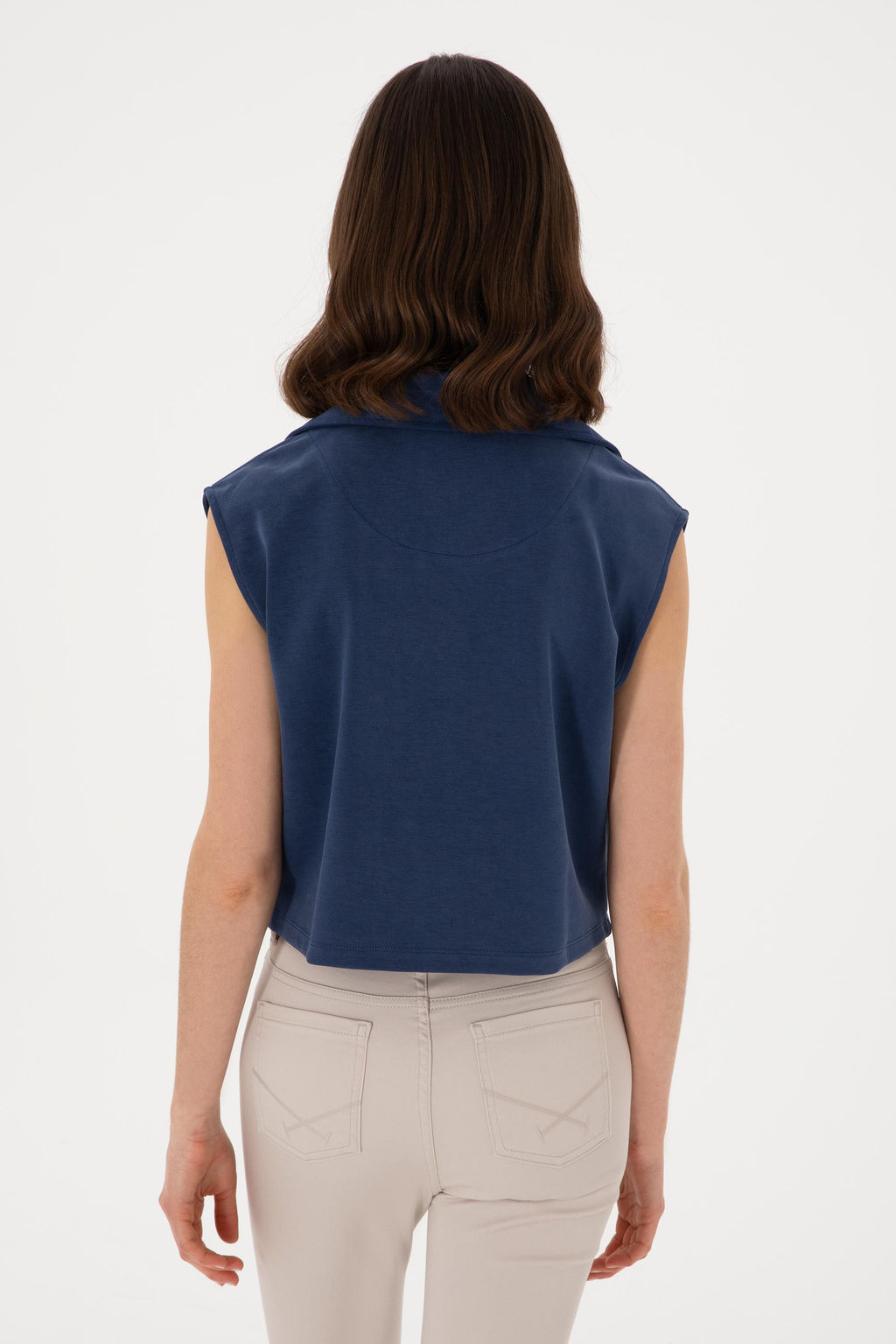 Kad_n Lacivert Sweatshirt Sepette S_rpriz _ndirim - U.s. polo assn фото 5