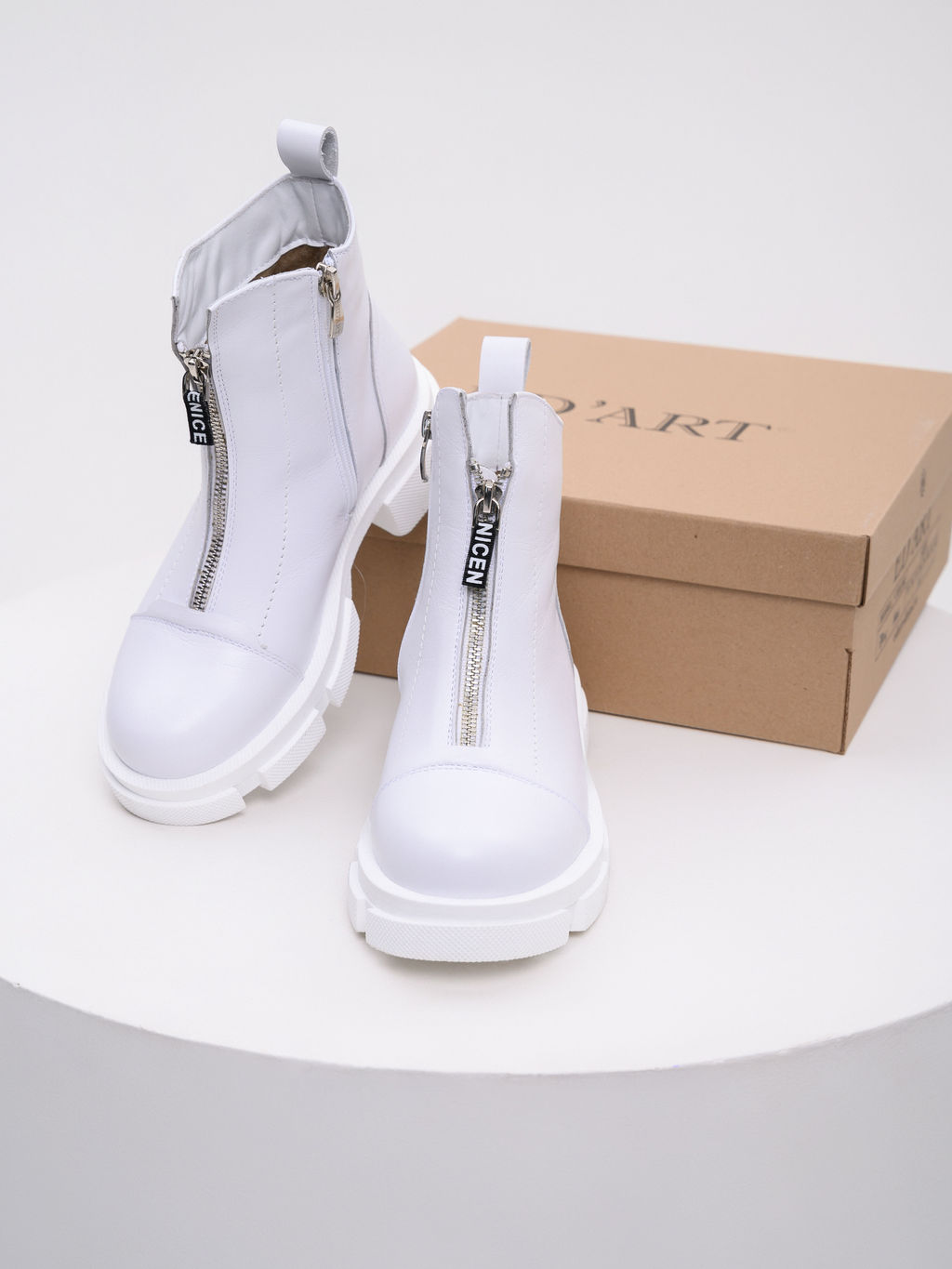 Ботинки 330.21074w. белый/Шерсть