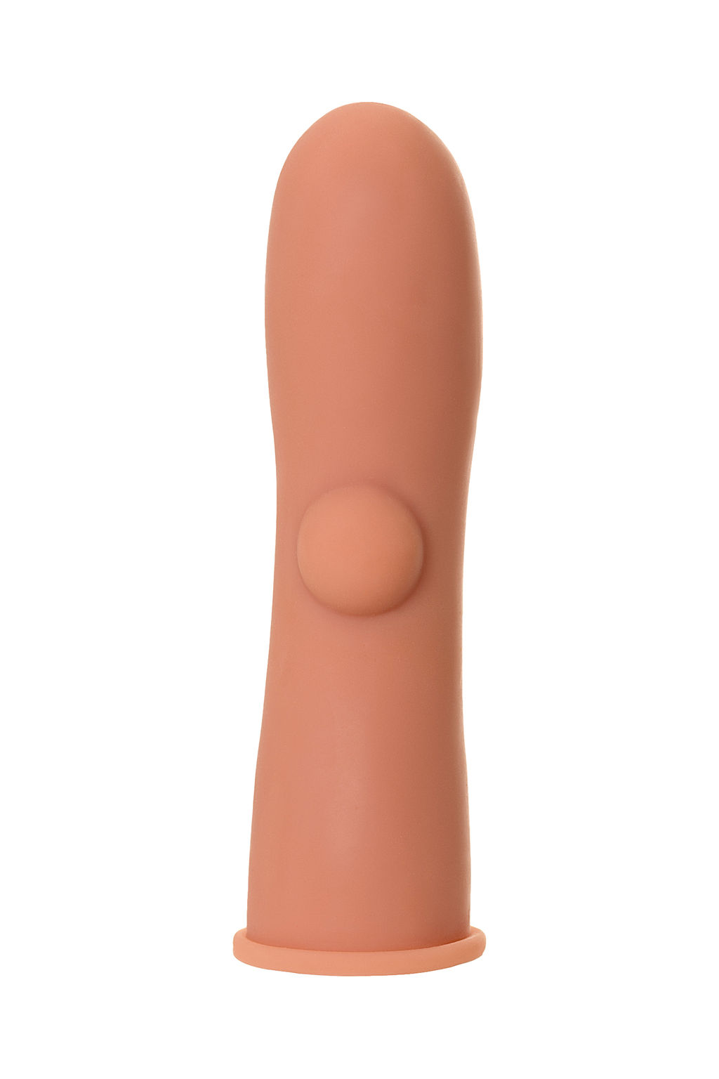 Насадка KOKOS реалистичная с имитацией пирсинга, TPE, телесная, 14.7 см  фото 2