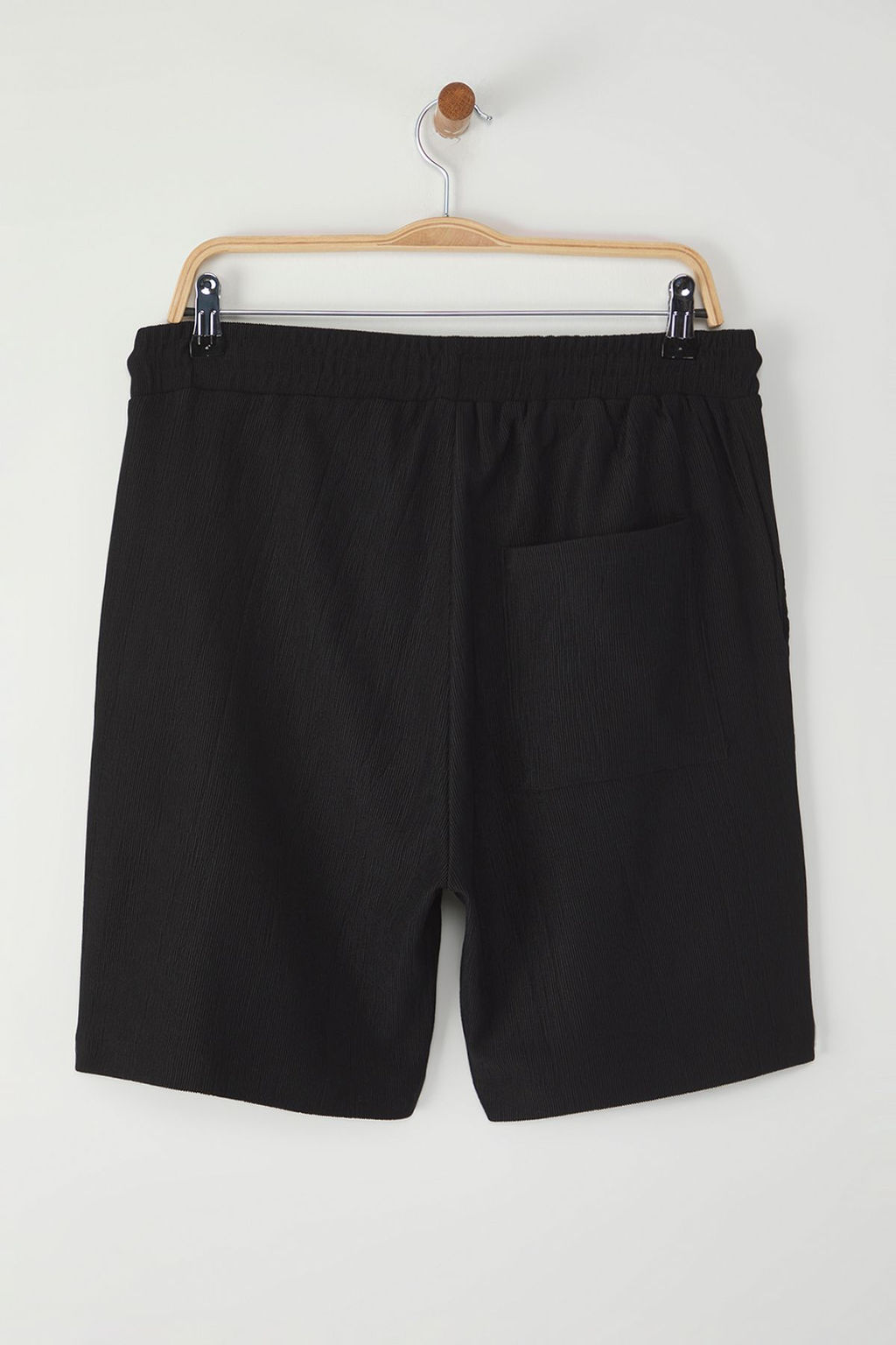 TRENDYOL MAN Siyah Regular Fit Esnek Orme Dokulu Burumcuk Kumas Sort & Bermuda TMNSS25SR00006 - Trendyolmilla фото 9
