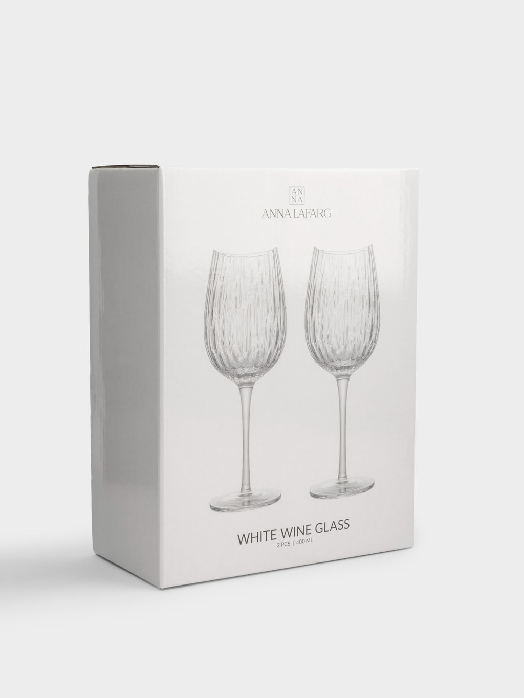Бокал для белого вина, 400 мл, 2 шт, кристальное стекло, Violin - Anna lafarg фото 7