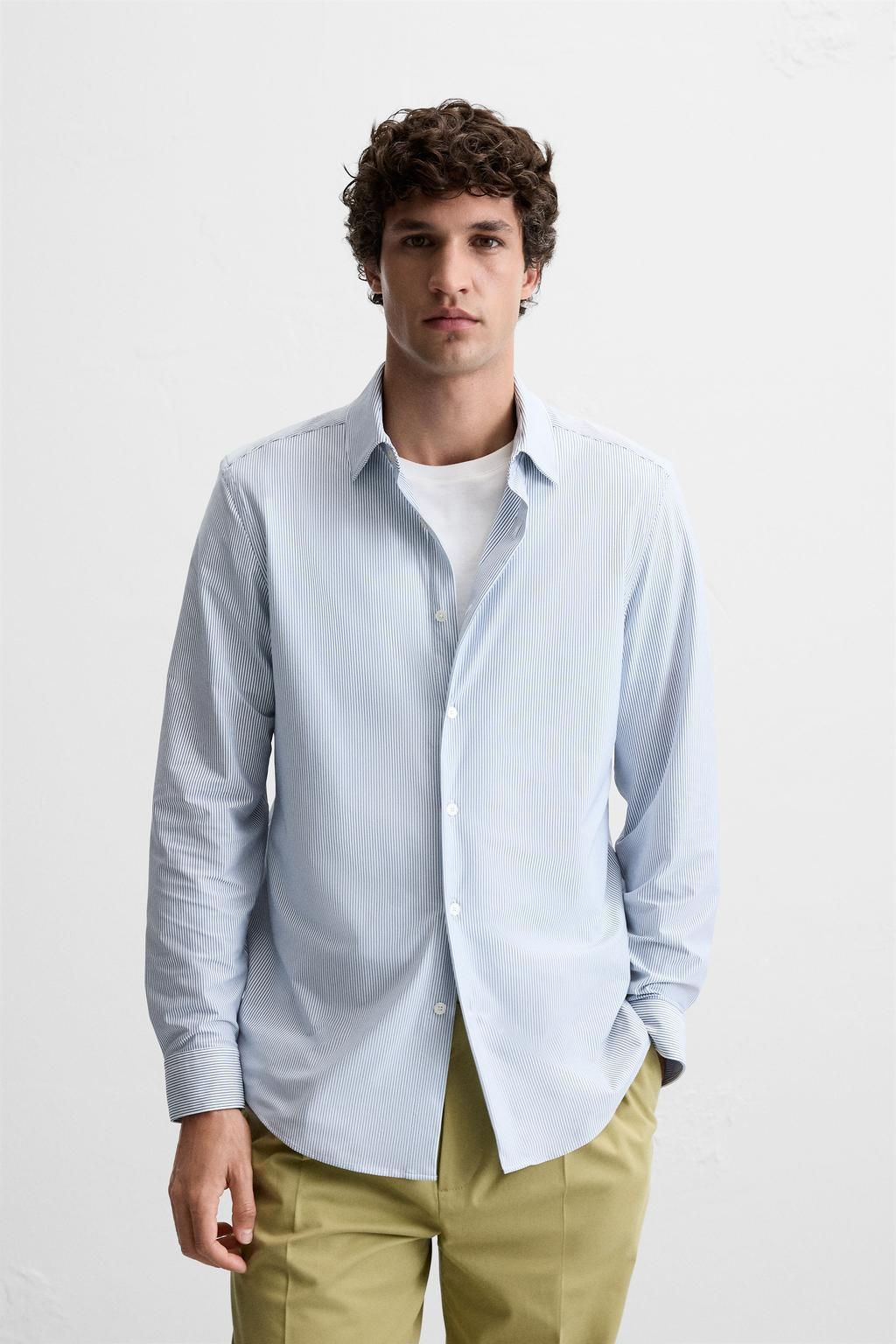 STRIPED STRETCHY SHIRT - Zara фото 2