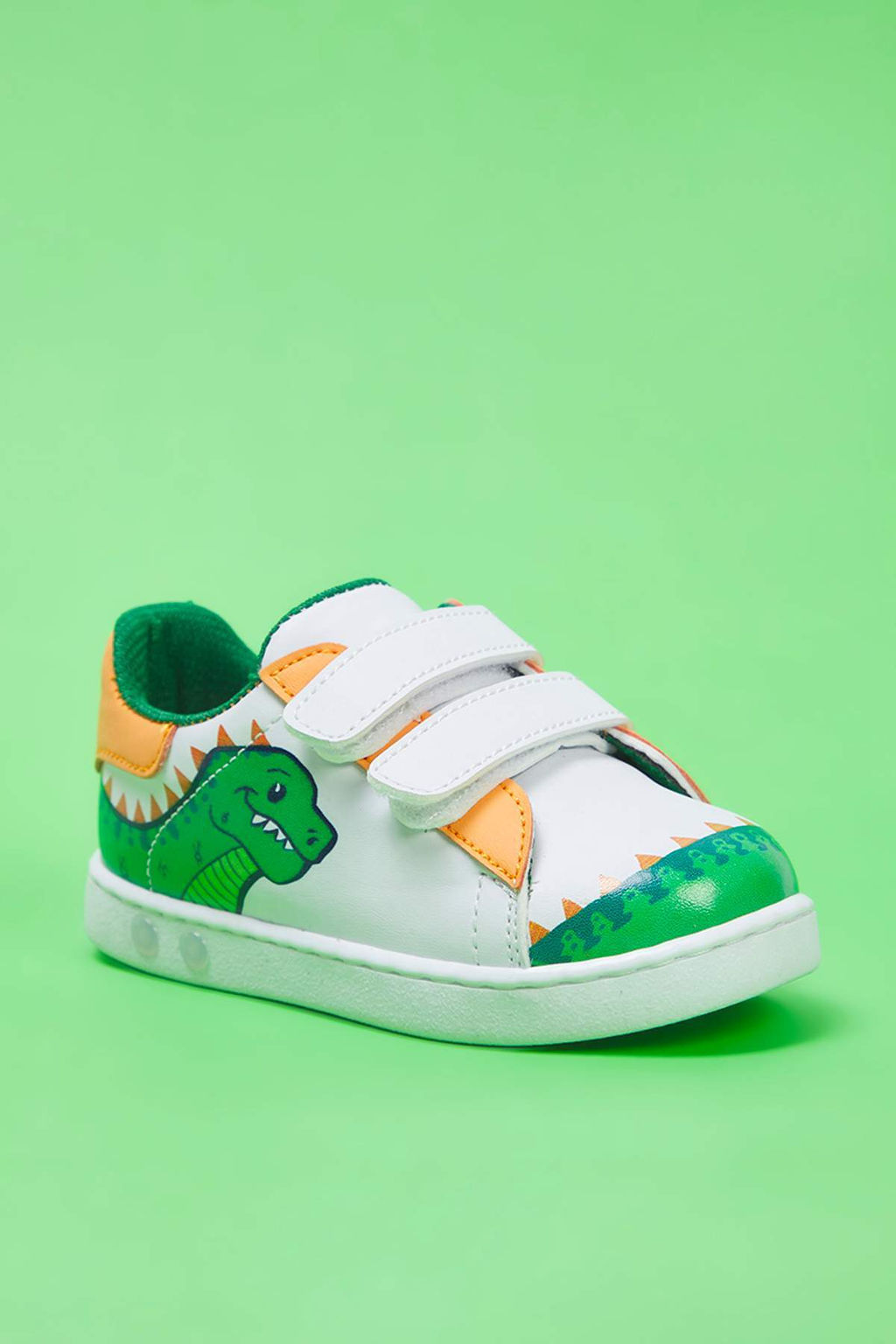 Beyaz Timsah Figurlu Cift C?rtl? Buyuk/Kucuk Erkek Cocuk Kids Spor Ayakkab? TAKSS25SN00063 - Trendyolmilla фото 2