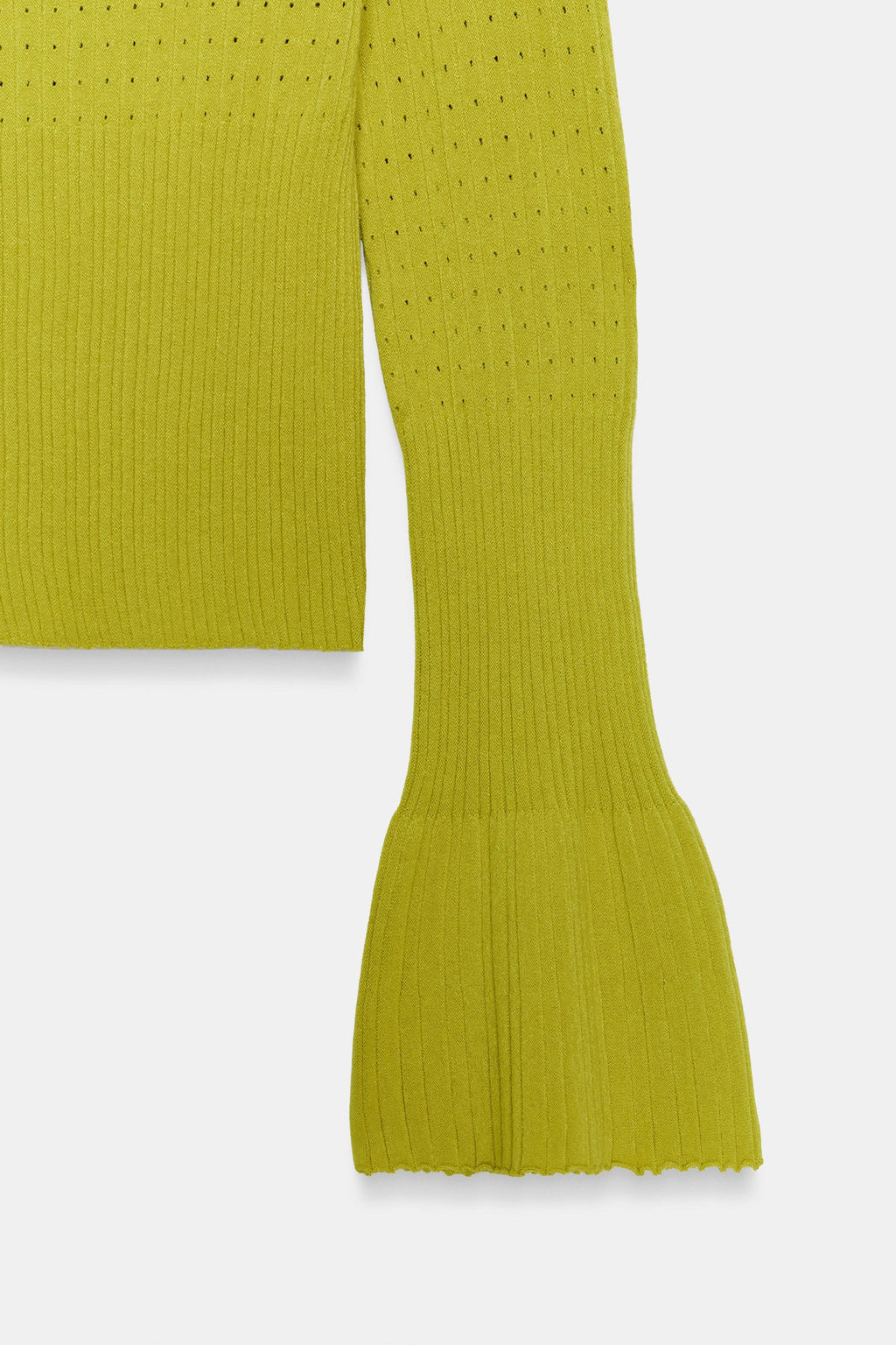 POINTELLE FLARED SLEEVE JUMPER - Zara фото 3