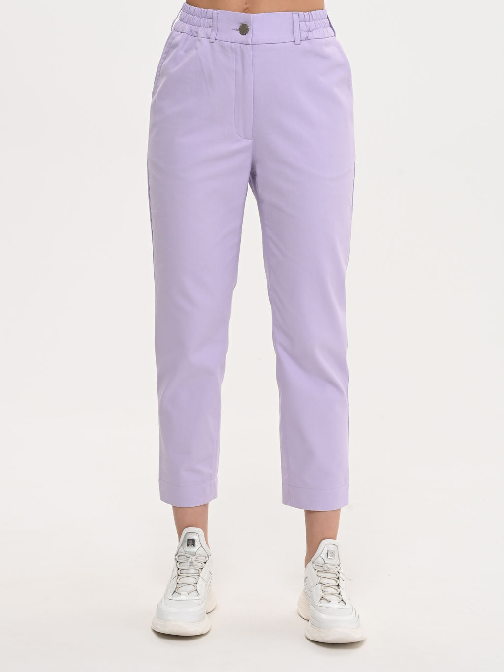 Легкие и комфортные летние брючки из хлопка с добавлением лайкры. - А+б коллекция фото 3