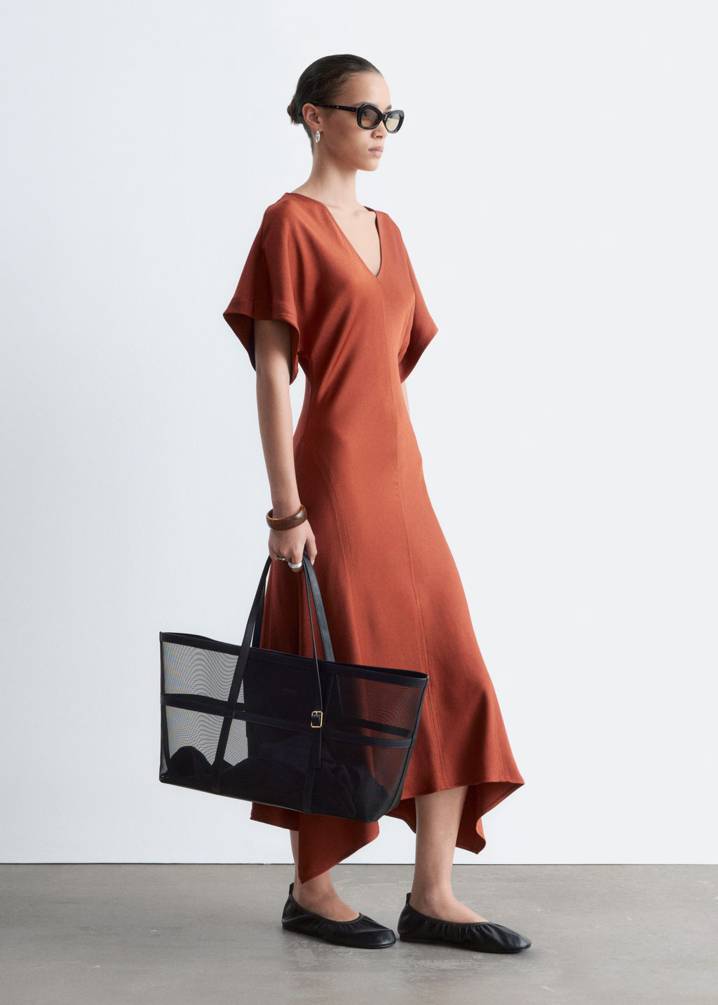 Maxivestido con escote en pico - H&m фото 6