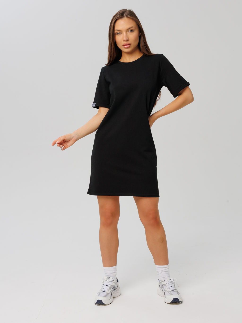 ***Трикотажное платье LINGEAMO черное ВП-05 (7)  фото 6