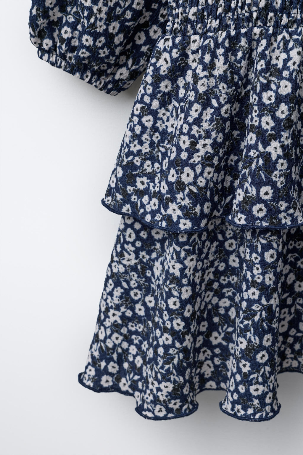COTTON GAUZE FLORAL DRESS - Zara фото 4
