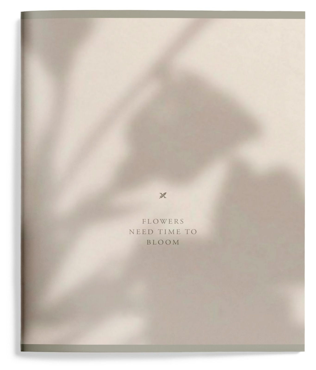 Тетрадь 96 л. А5 клетка, на скрепке, офсет LOREX SHADOW OF HAPPINESS мелованный картон, запечатка форзаца, soft touch - Buro фото 4