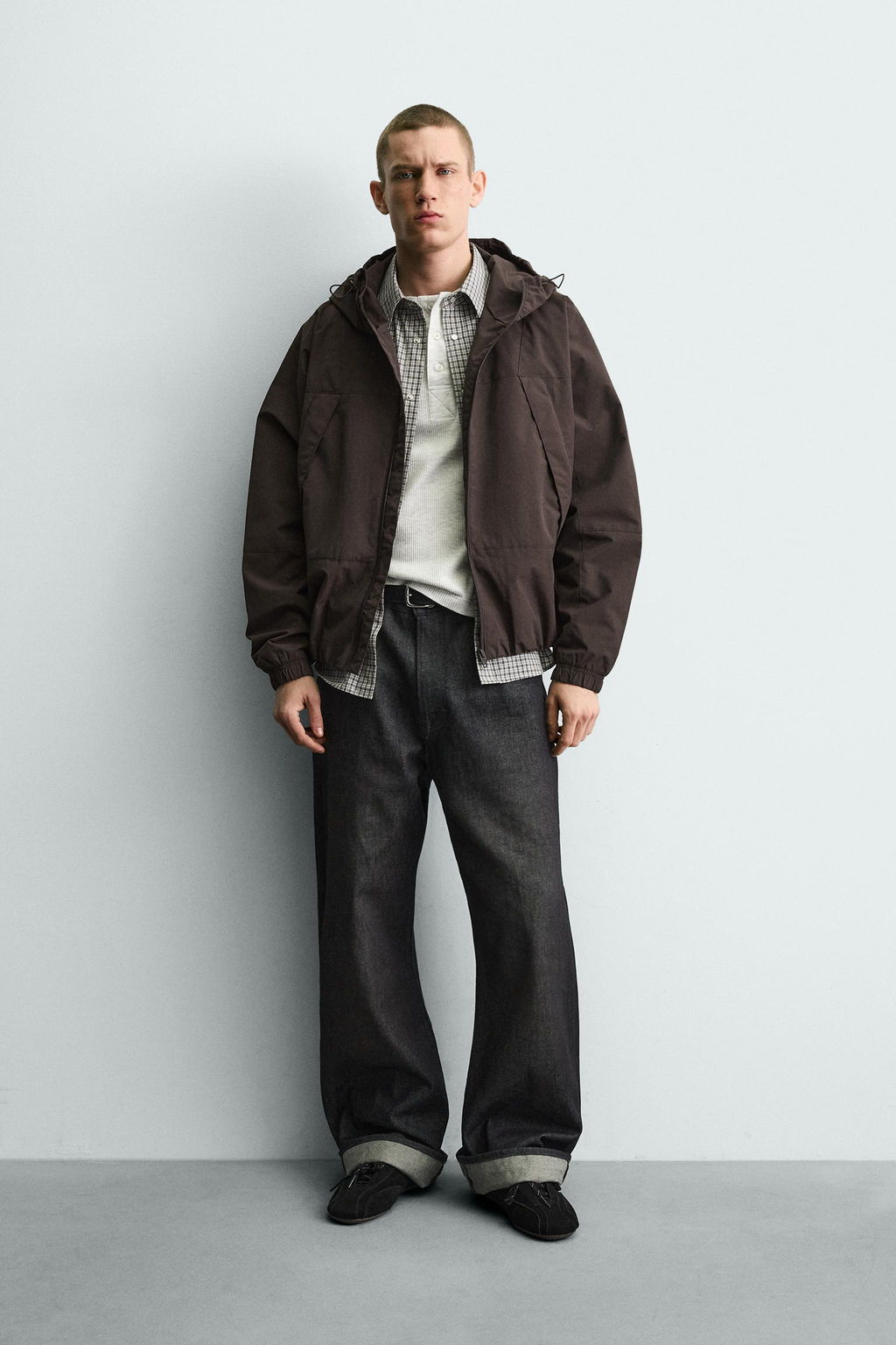 COMBINED WATER-REPELLENT TECHNICAL FLEECE JACKET - Zara фото 9