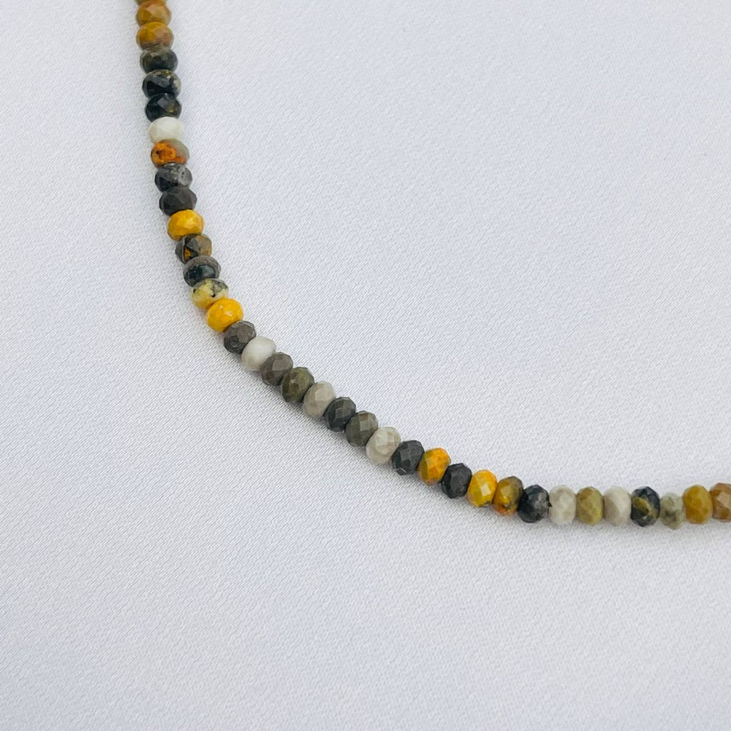 Бусы-Чокер из пчелиной Яшмы 38 см +