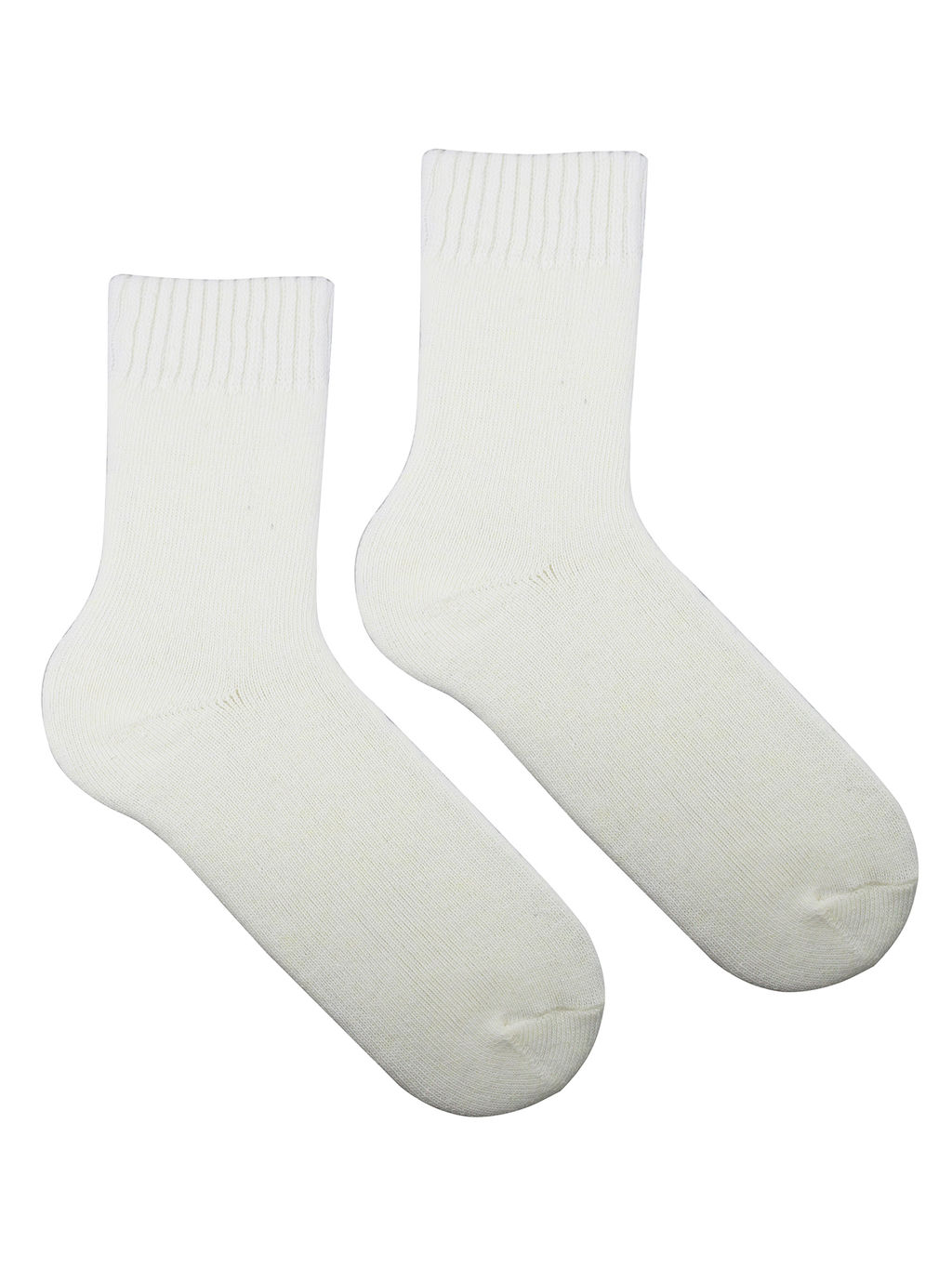 Носки р.35-40 Шерстяные Пух Белые - Krumpy фото 4