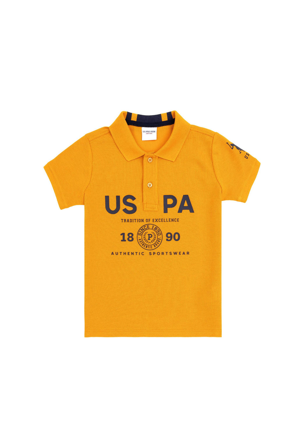 Футболка-поло U.S. Polo Assn Brick для мальчиков хлопок  фото 5