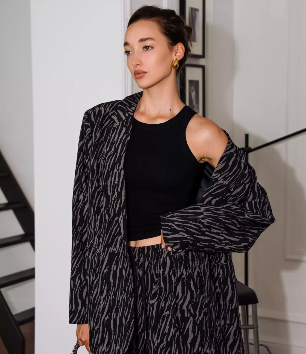 Костюм #КТ2793, чёрный,серый - Dommod фото 5