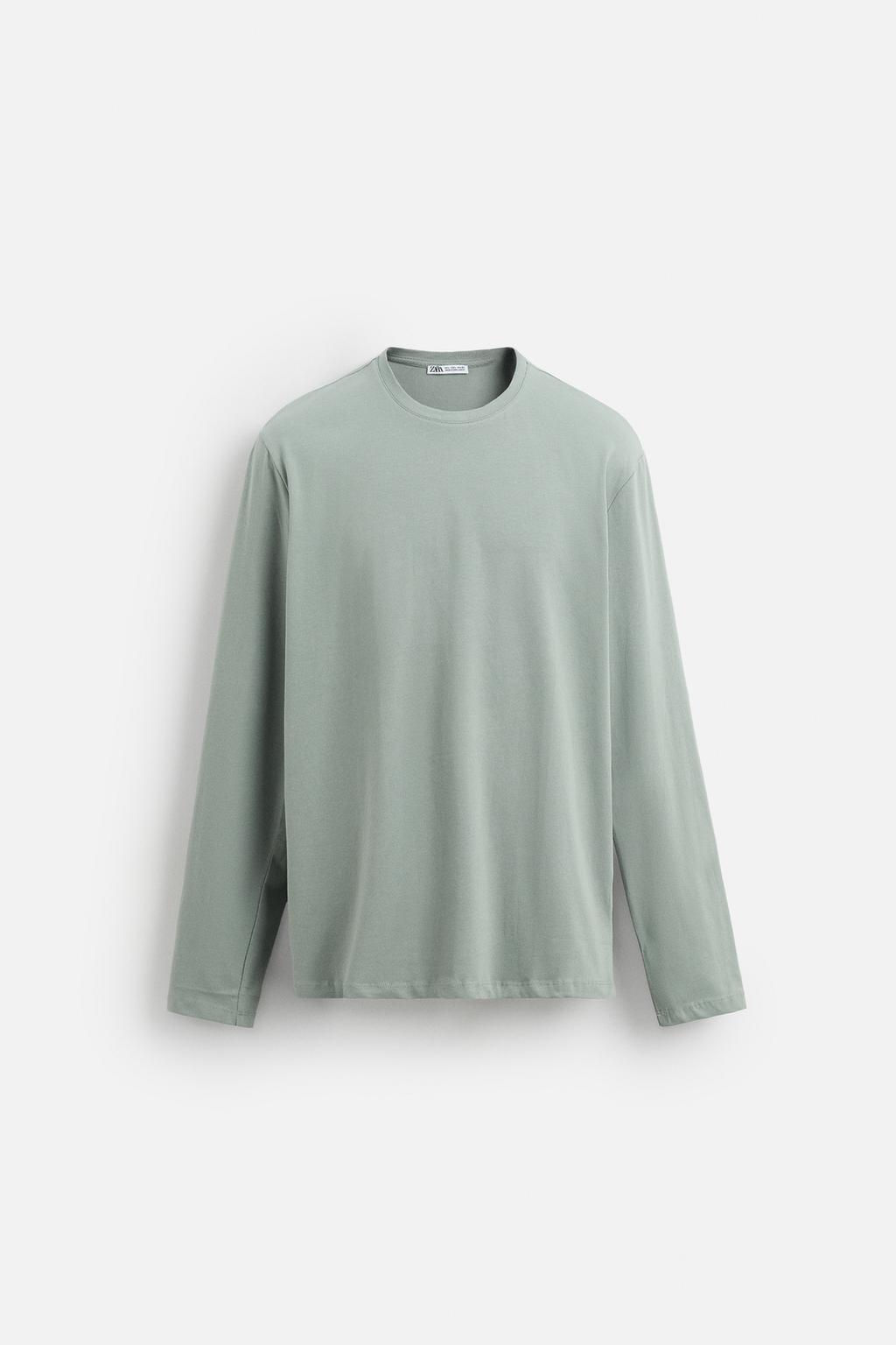 BASIC SLIM FIT T-SHIRT - Zara фото 39