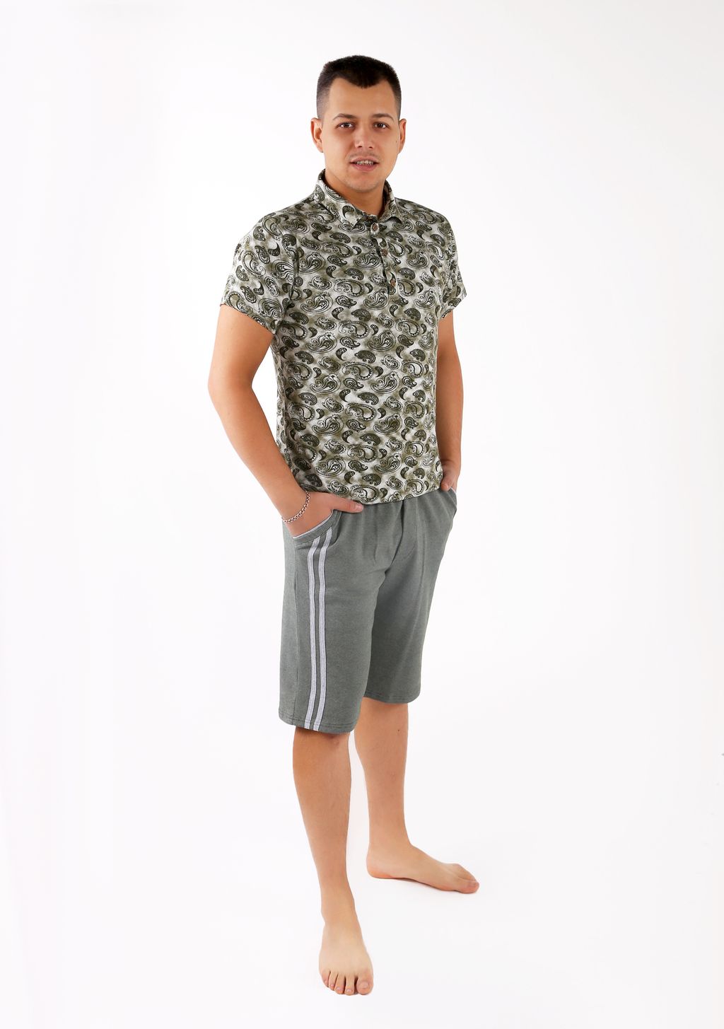 Шорты "Лампас" хаки