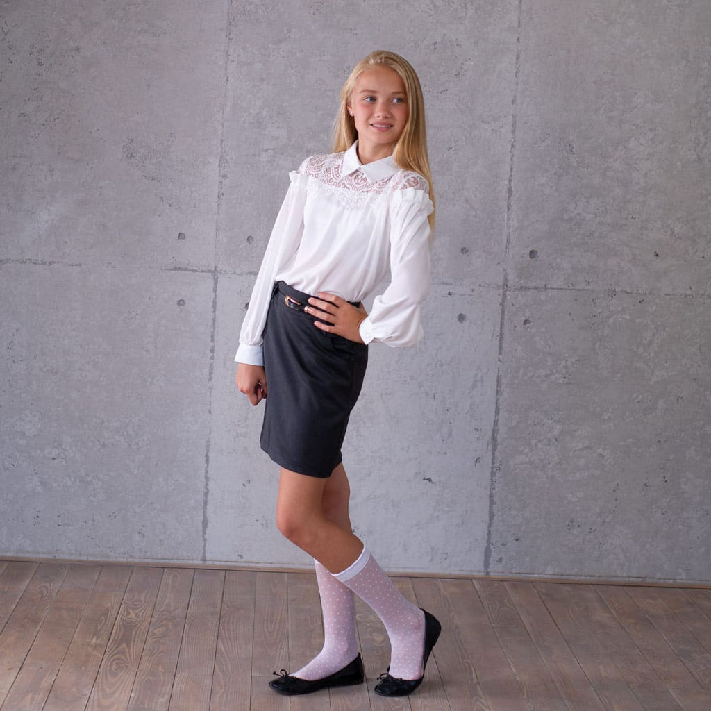 Блузка для девочки длинный рукав Соль&Перец  фото 2