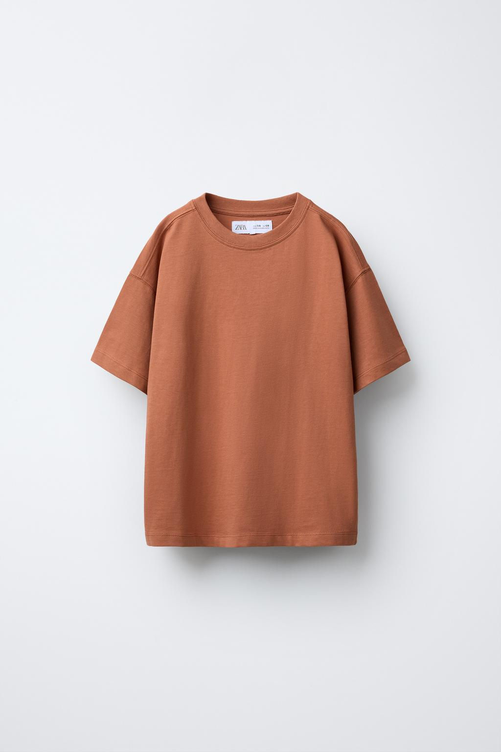 PLAIN MEDIUM WEIGHT T-SHIRT - Zara фото 14