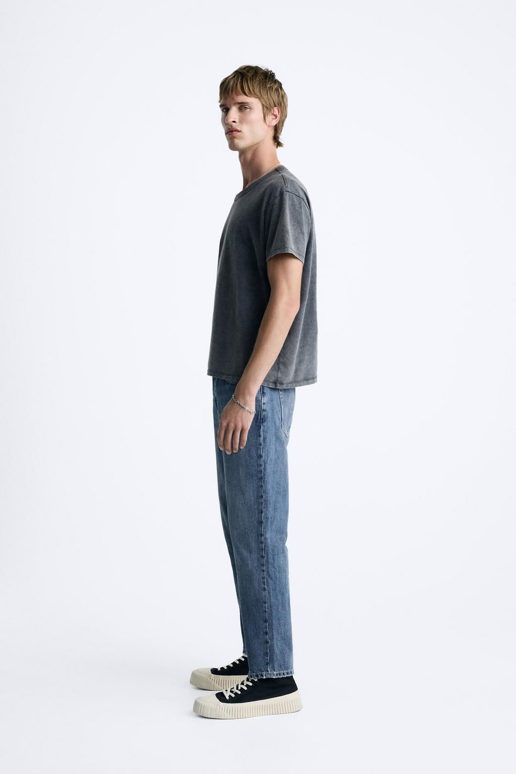 SLIM FIT CROPPED JEANS - Zara фото 4