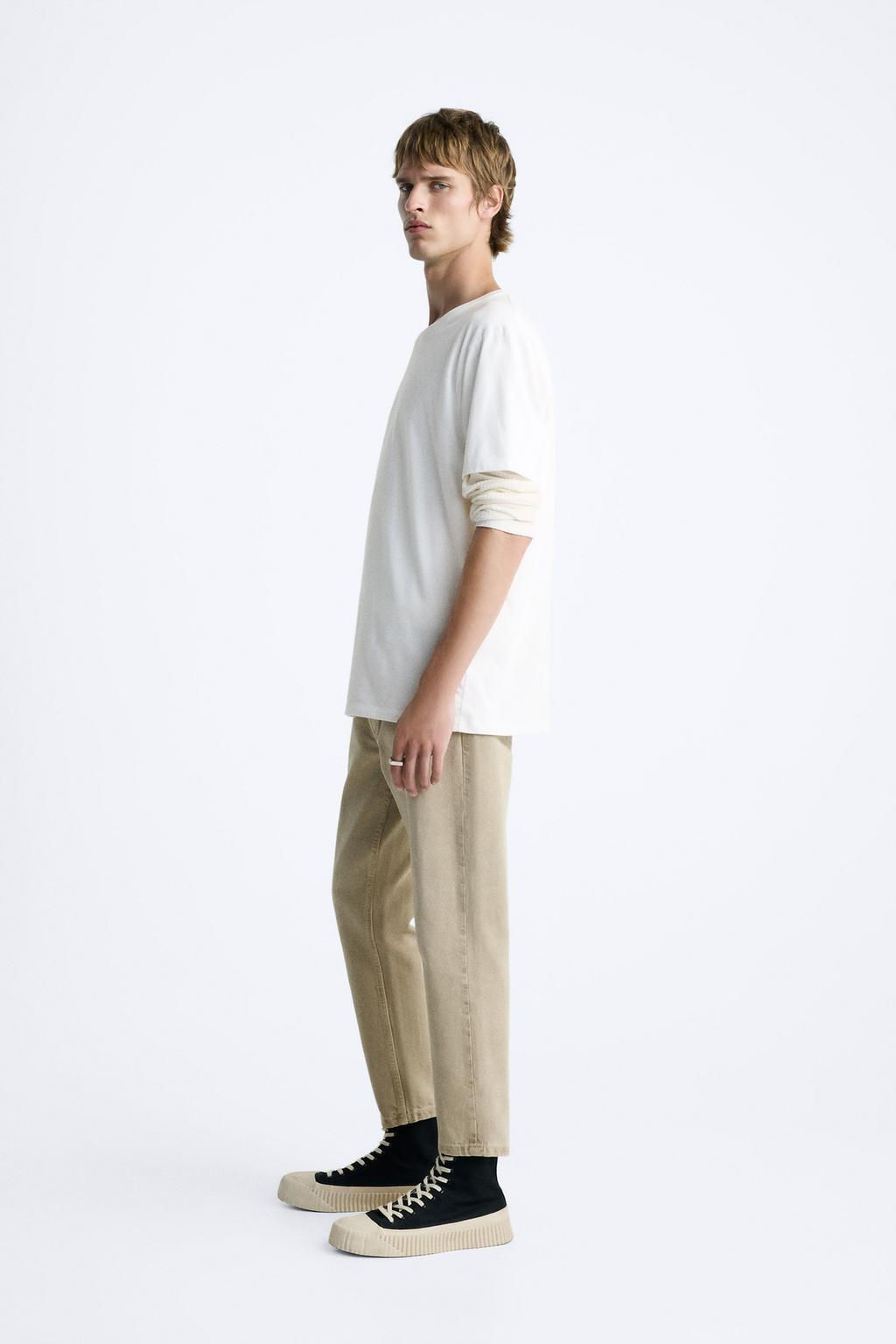 SLIM FIT CROPPED JEANS - Zara фото 22