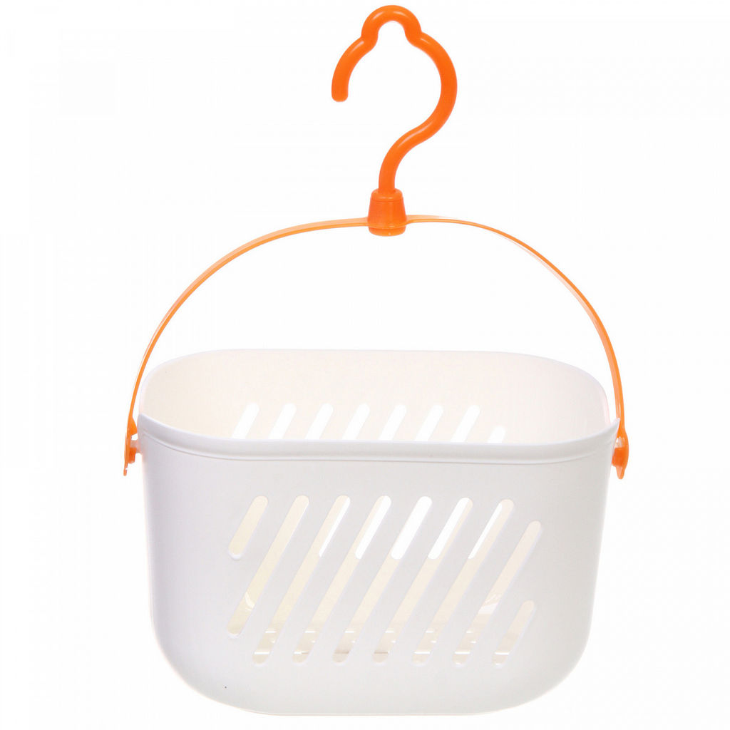 Корзинка для хранения подвесная "ЛЕНАРО", цвет белый, 23*13*14см, нагрузка 2кг (пакет)