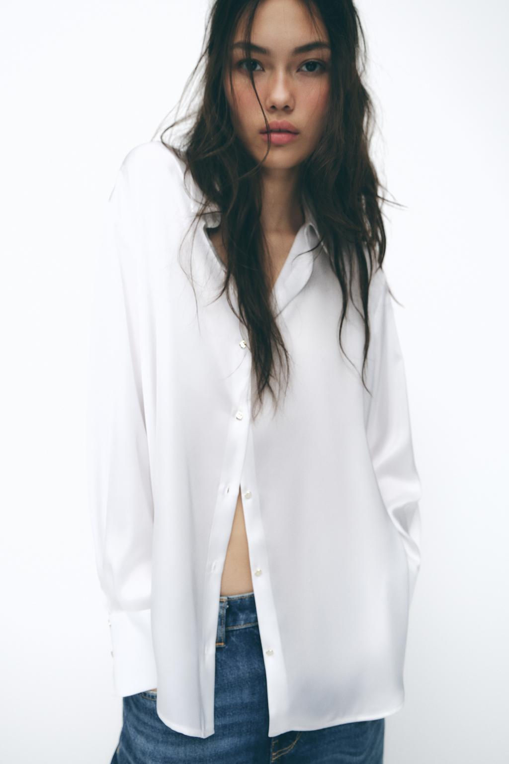 SATIN SHIRT - Zara фото 14