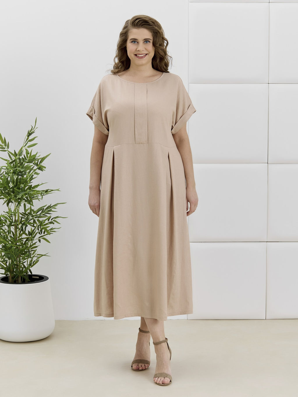 Платье Скарлет из вискозы со льном - Виотекс фото 29