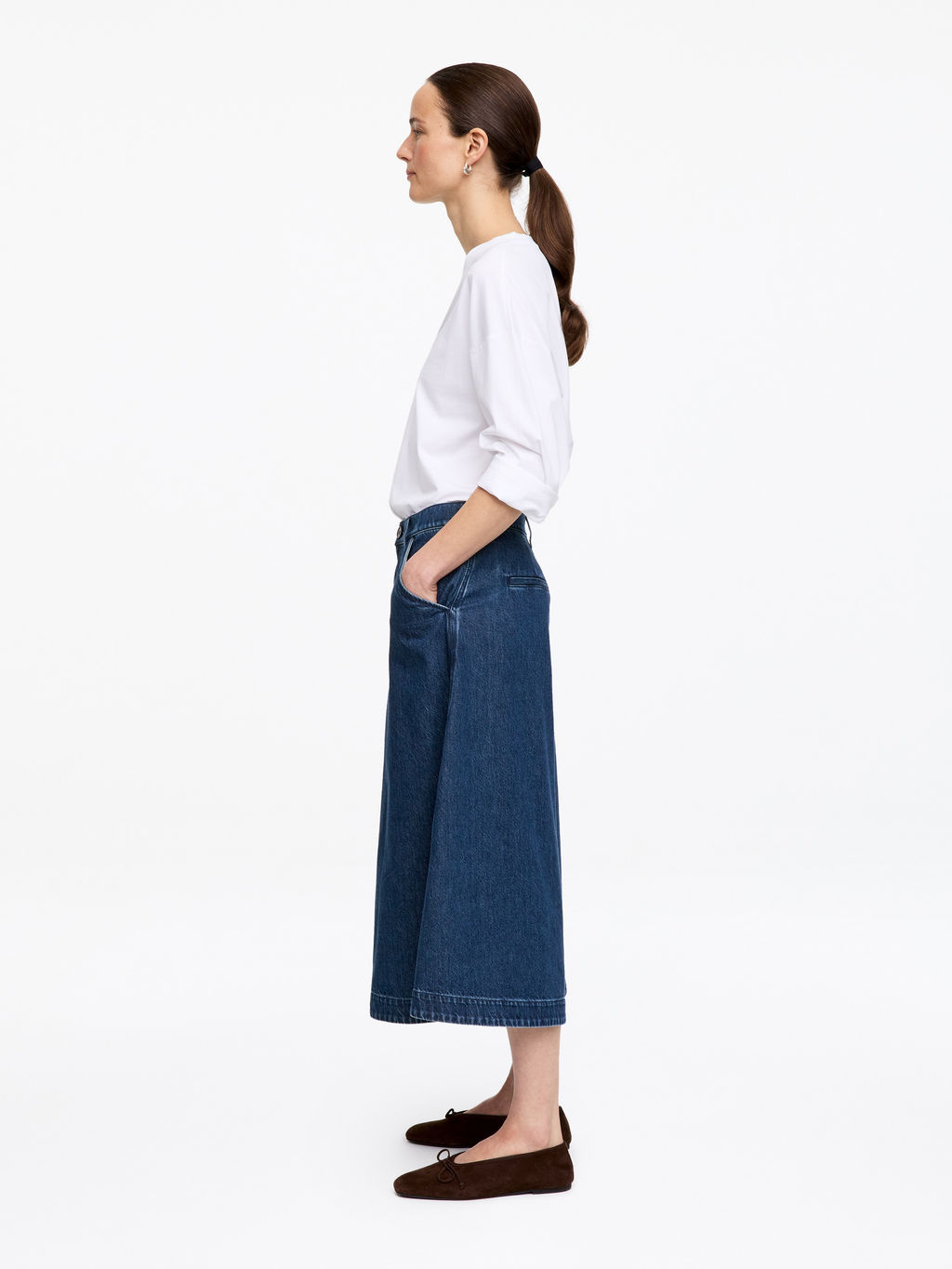 Pantalones vaqueros culotte - H&m фото 3