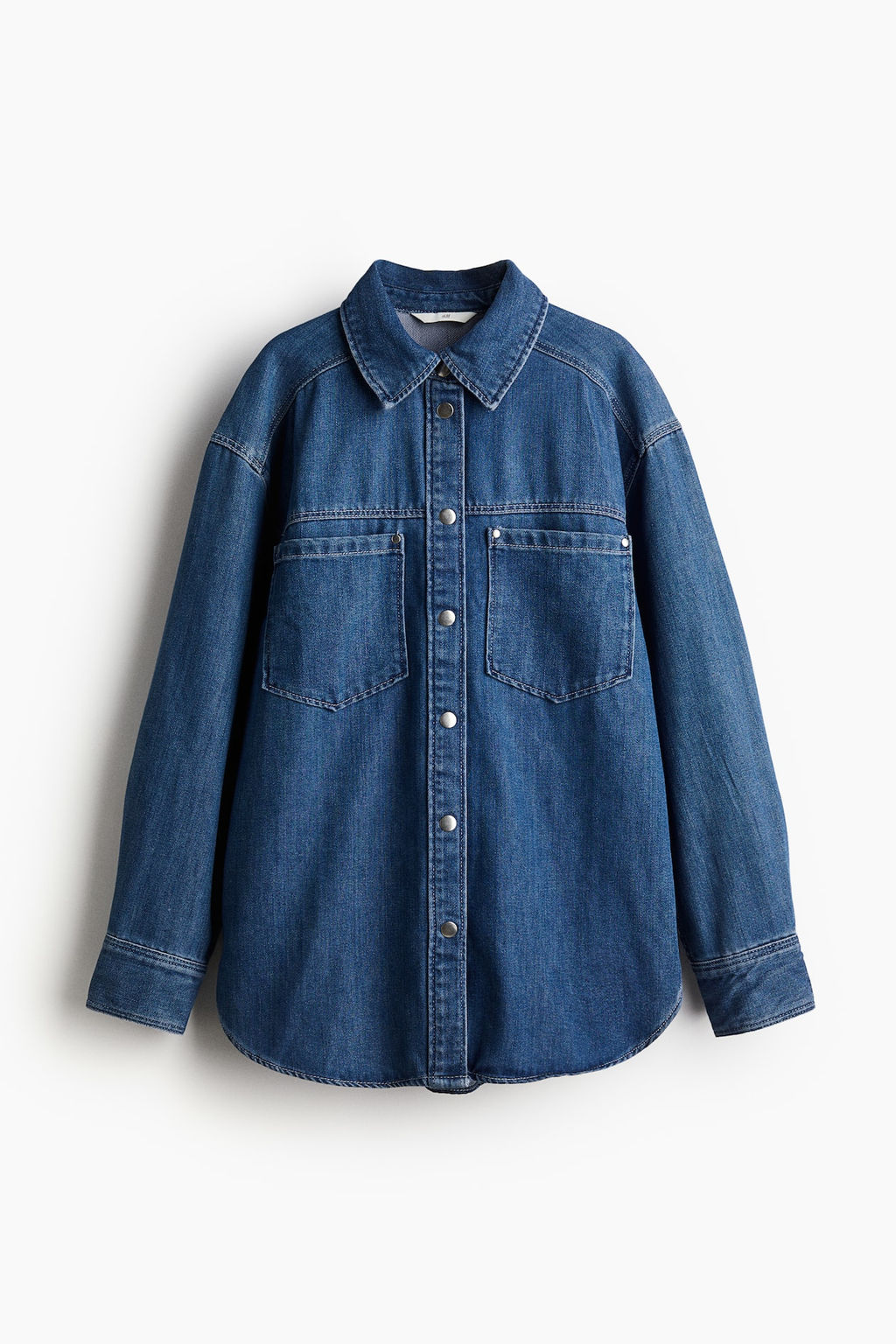 Camisa denim de corte holgado - H&m фото 6